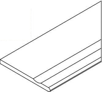 Бортик Космос Роуп 30x120 с выемкой закругленный правый (620090001396)