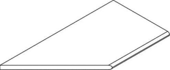 Бортик Фоссил Сэнд 30x120 закругленный левый (620090001438)