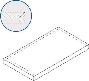 Ступень Авангард Пьюр 33x120 угловая левая (620070002834)