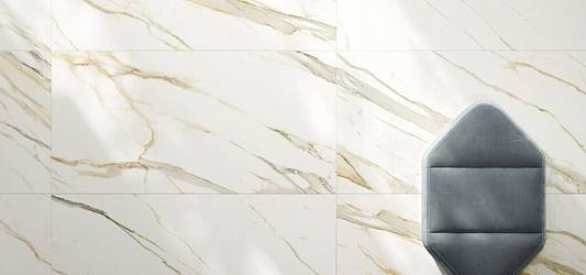 Уютная квартира в современном стиле с мрамором Calacatta Gold