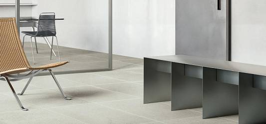 Новый керамогранит Italon Cosmos для минималистичных интерьеров и уличных зон