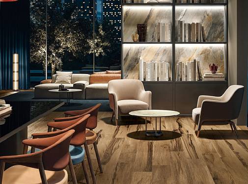 Коллекция Aura: когда керамогранит под дерево задаёт правила стиля