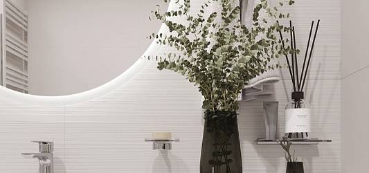 Белый цвет в интерьере: как визуально увеличить пространство с керамогранитом 