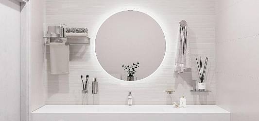 Белый цвет в интерьере: как визуально увеличить пространство с керамогранитом 