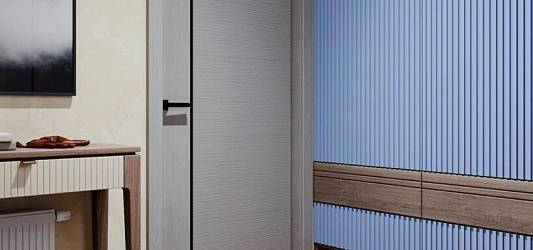 Природные мотивы: керамогранит под дерево в прихожей